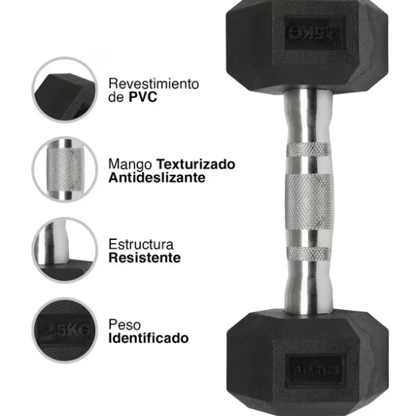 Mancuerna Hexagonal 10kg - Imagen 2