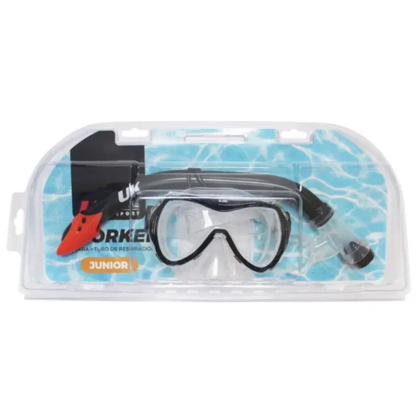 Set Mascara + Snorkel Adulto Negro-Naranjo - Imagen 6