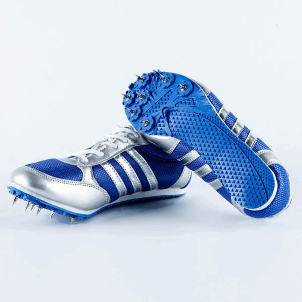 Zapatilla Atletismo Azul y Amarillo - Imagen 4