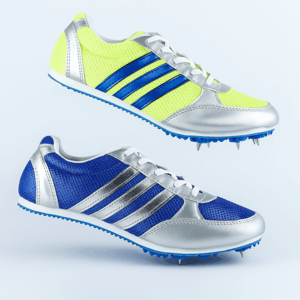Zapatilla Atletismo Azul y Amarillo
