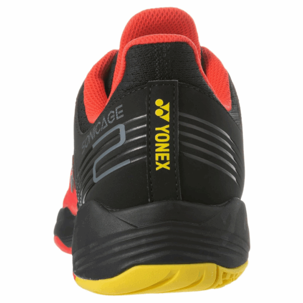 Zapatilla de Tenis/Padel Yonex All Cout Sonicage 2 Rojo Negro - Imagen 4