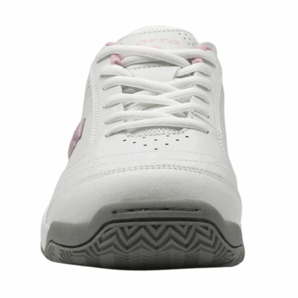 Zapatilla Escolar Juvenil Lotto - Court BTS1 Blanco Rosado - Imagen 2