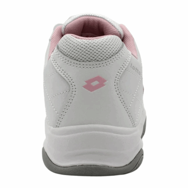 Zapatilla Escolar Juvenil Lotto - Court BTS1 Blanco Rosado - Imagen 3