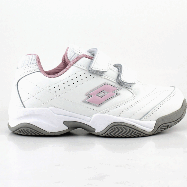 Zapatilla Lotto Escolar Juvenil Lotto - Court Jr Blanca Rosado