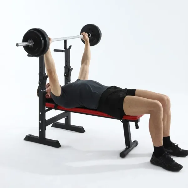 Press Banca Preolímpico Plegable con Soporte para Fondos Forza - Imagen 5